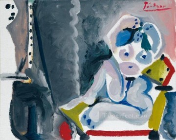 抽象的かつ装飾的 Painting - Le peintre et Son モデル 1965 キュビズム